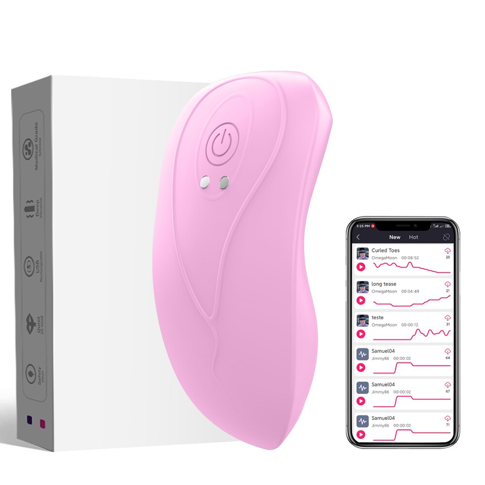 ผีเสื้อสวมใส่ Vibrator ไร้สายรีโมทแอปกางเกง Dildo Vibrator สำหรับผู้หญิง Clitoral Stimulator นวดเร้าอารมณ์เซ็กซ์ทอย - buysextoyth