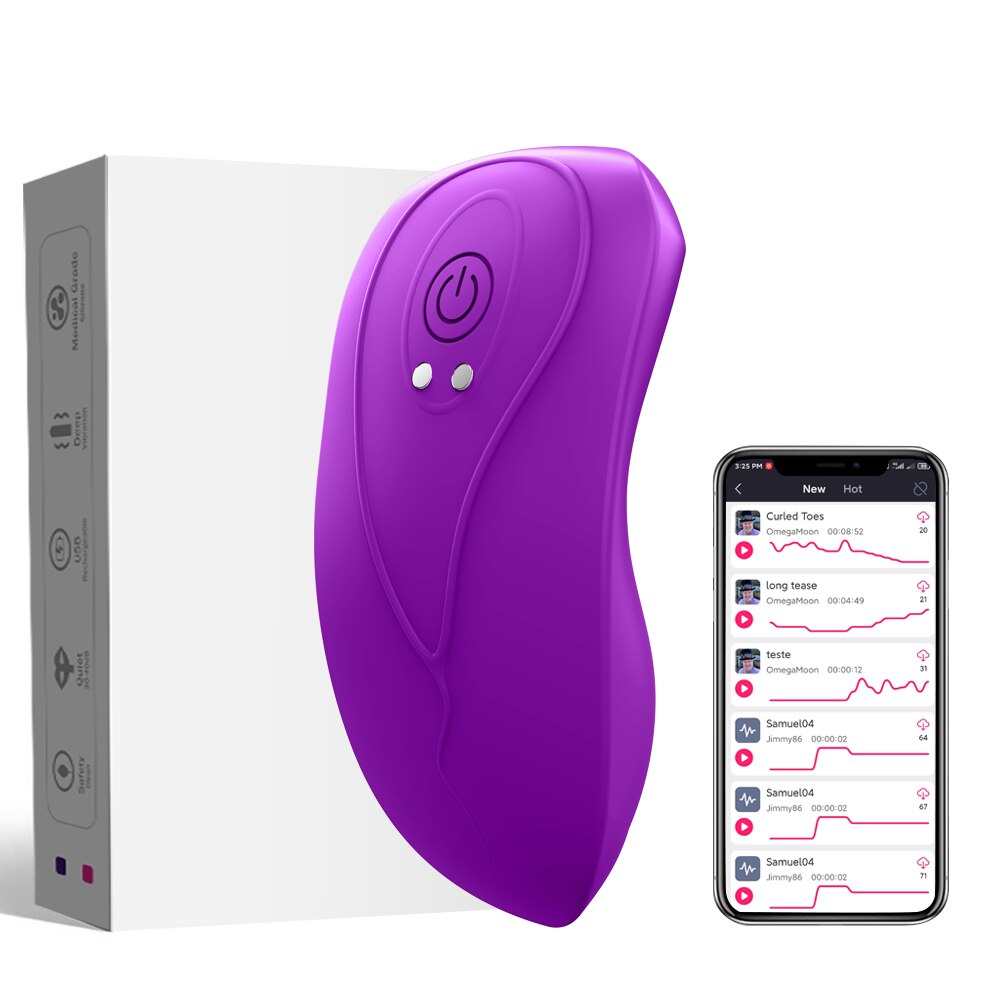 ผีเสื้อสวมใส่ Vibrator ไร้สายรีโมทแอปกางเกง Dildo Vibrator สำหรับผู้หญิง Clitoral Stimulator นวดเร้าอารมณ์เซ็กซ์ทอย - buysextoyth