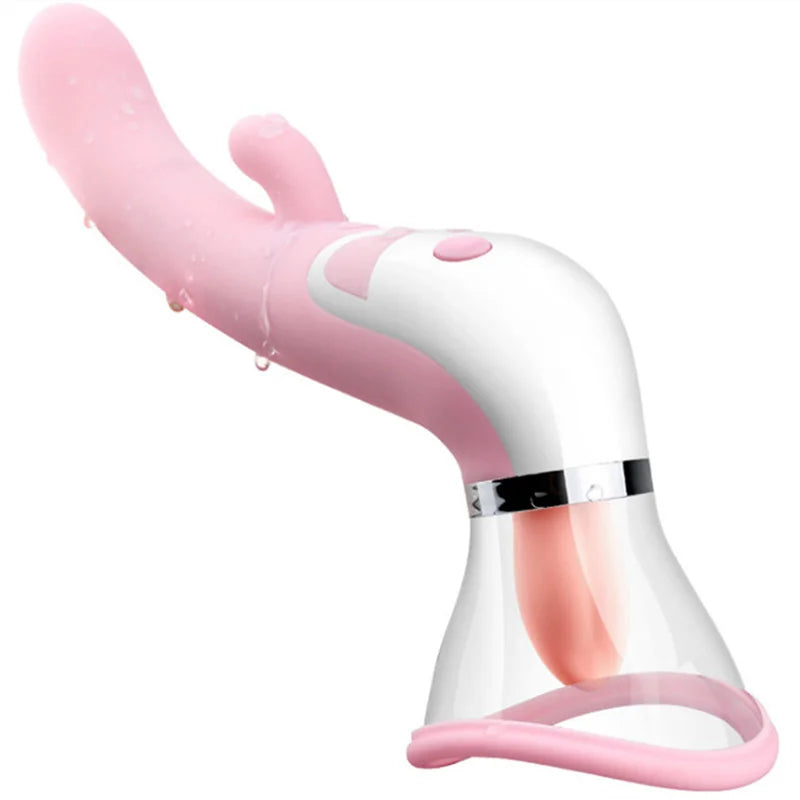 Vibrator Massager Clit Licker and Clitoral Licking Toy G-Spot Suck Sucking Heating Female Vibration Clitoris Orgasm Nipple - buysextoyth