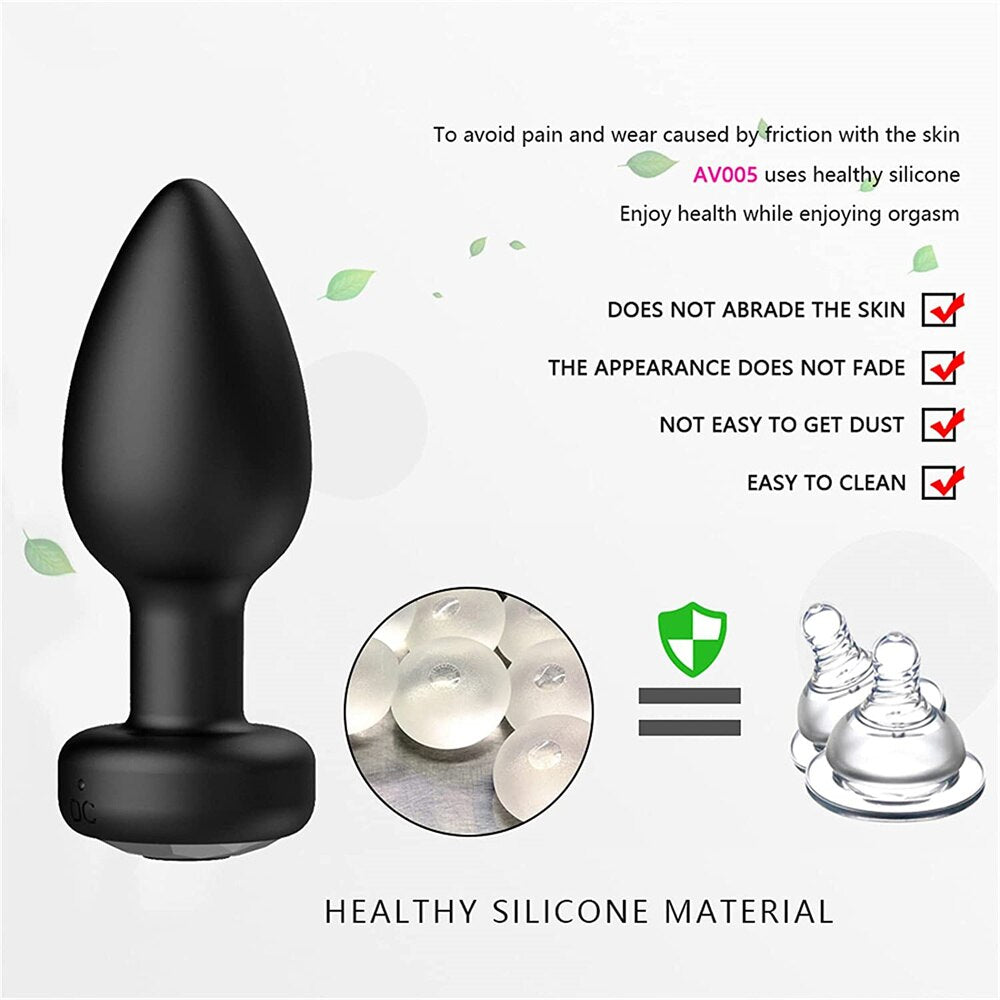 Vibrator Plug Anal Female Vibrators Male Wireless Prostate Anus Plug Portable Gay Sex Toys Waterproof Massager Couple 10 Modes - buysextoyth