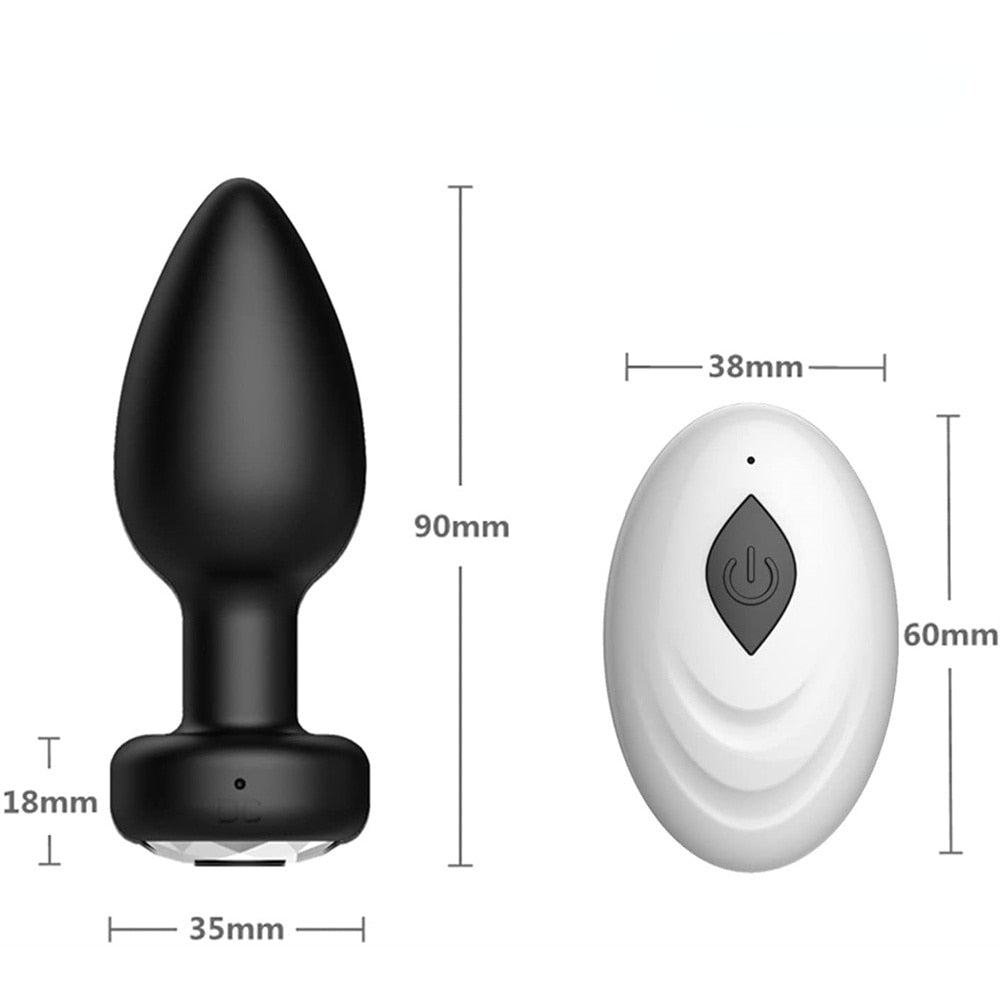 Vibrator Plug Anal Female Vibrators Male Wireless Prostate Anus Plug Portable Gay Sex Toys Waterproof Massager Couple 10 Modes - buysextoyth