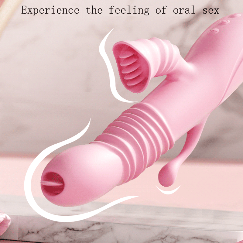 Vibrator ลิ้นเลีย Retractable Vibrator Anal กระตุ้นหญิง Masturbator ช่องปากผู้หญิง Masturbation ผลิตภัณฑ์สำหรับผู้ใหญ่เพศของเล่น - buysextoyth