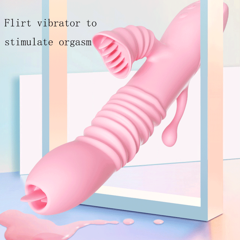 Vibrator ลิ้นเลีย Retractable Vibrator Anal กระตุ้นหญิง Masturbator ช่องปากผู้หญิง Masturbation ผลิตภัณฑ์สำหรับผู้ใหญ่เพศของเล่น - buysextoyth