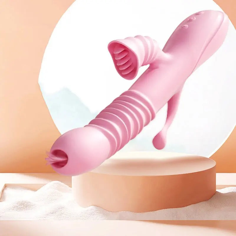 Vibrator ลิ้นเลีย Retractable Vibrator Anal กระตุ้นหญิง Masturbator ช่องปากผู้หญิง Masturbation ผลิตภัณฑ์สำหรับผู้ใหญ่เพศของเล่น - buysextoyth