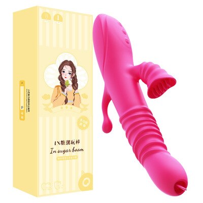 Vibrator ลิ้นเลีย Retractable Vibrator Anal กระตุ้นหญิง Masturbator ช่องปากผู้หญิง Masturbation ผลิตภัณฑ์สำหรับผู้ใหญ่เพศของเล่น - buysextoyth