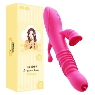 Vibrator ลิ้นเลีย Retractable Vibrator Anal กระตุ้นหญิง Masturbator ช่องปากผู้หญิง Masturbation ผลิตภัณฑ์สำหรับผู้ใหญ่เพศของเล่น - buysextoyth