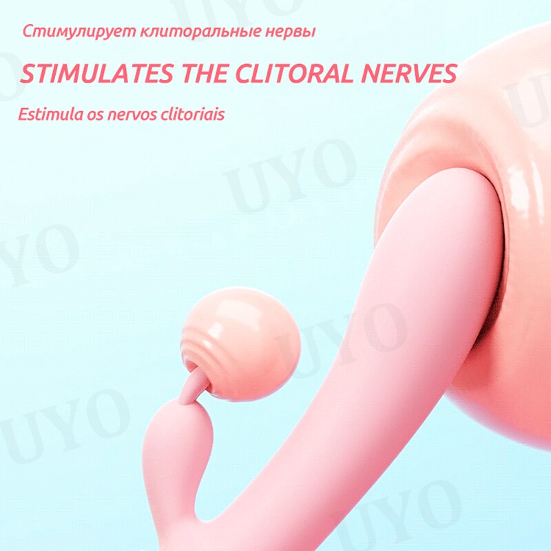 Vibrator สำหรับผู้หญิงเซ็กซ์ทอยซิลิโคนกระต่าย Vibrator USB กันน้ำ G-Spot กระตุ้น Clitoral Stimulator UYO - buysextoyth
