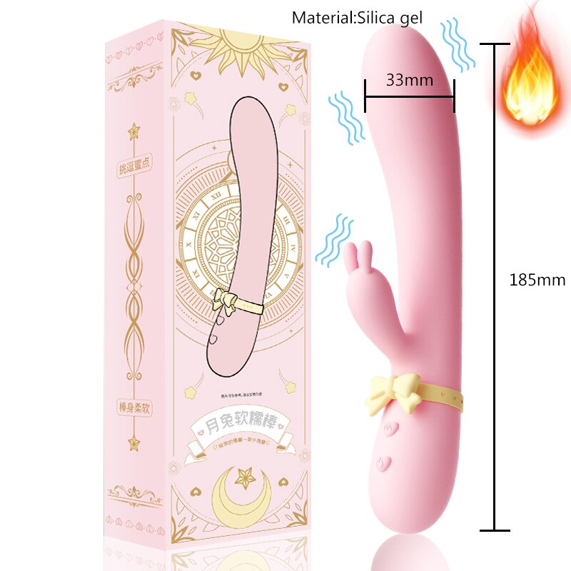 Vibrator สำหรับผู้หญิงเซ็กซ์ทอยซิลิโคนกระต่าย Vibrator USB กันน้ำ G-Spot กระตุ้น Clitoral Stimulator UYO - buysextoyth