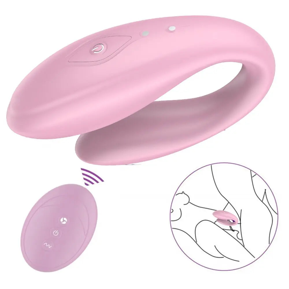 คู่ Vibrator รีโมทคอนโทรลไร้สายเครื่องสั่นสะเทือนคู่ Wearable Dildo ช่องคลอด Clitoris กระตุ้นเซ็กซ์ทอยสำหรับผู้หญิง Masturbator - buysextoyth