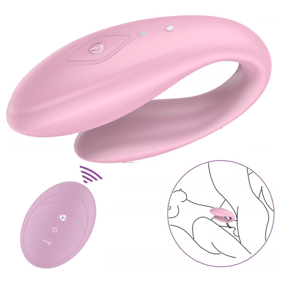 คู่ Vibrator รีโมทคอนโทรลไร้สายเครื่องสั่นสะเทือนคู่ Wearable Dildo ช่องคลอด Clitoris กระตุ้นเซ็กซ์ทอยสำหรับผู้หญิง Masturbator - buysextoyth