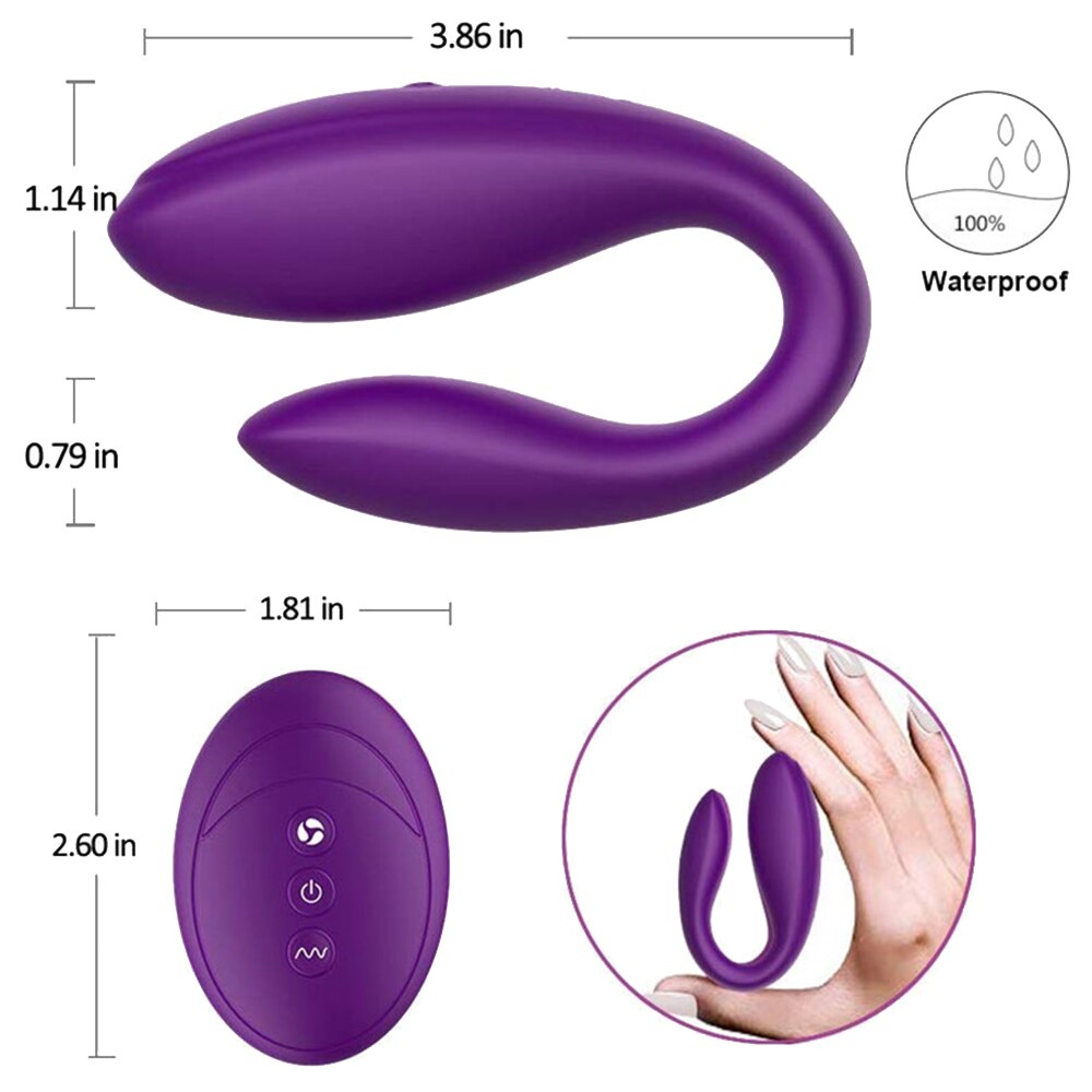 คู่ Vibrator รีโมทคอนโทรลไร้สายเครื่องสั่นสะเทือนคู่ Wearable Dildo ช่องคลอด Clitoris กระตุ้นเซ็กซ์ทอยสำหรับผู้หญิง Masturbator - buysextoyth
