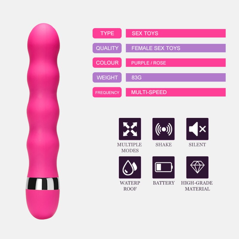 Multispeed G Spot Vagina Vibrator Clitoris Butt Plug Anal Erotic Goods Products Sex Toys for Woman Men  Female Dildo - buysextoyth