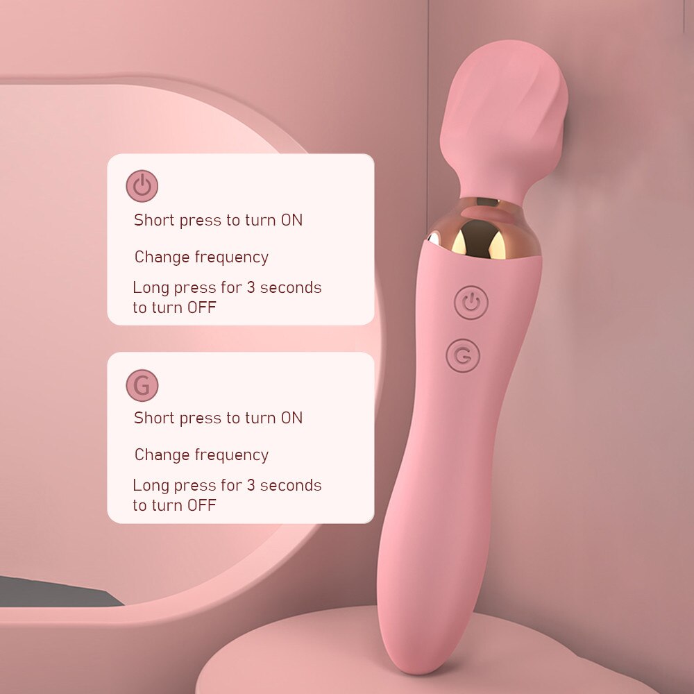 เครื่องสั่นสำหรับผู้หญิง Wand Av Stick Dildo Vibrator เซ็กซ์ทอยสำหรับผู้หญิงผู้ใหญ่ของเล่น Clitoris Stimulator G Spot Massager เซ็กซี่สินค้า - buysextoyth