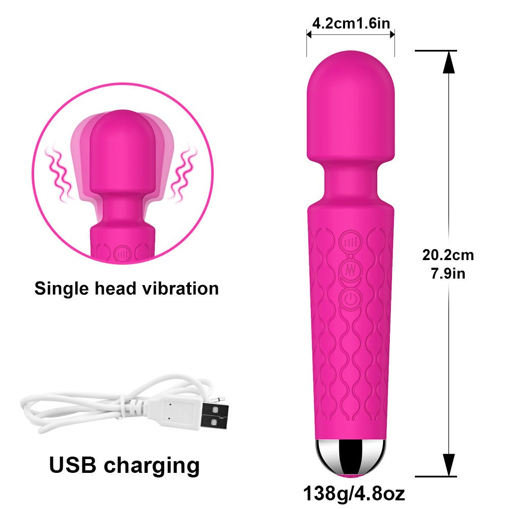 เครื่องสั่นสำหรับผู้หญิง Wand Av Stick Dildo Vibrator เซ็กซ์ทอยสำหรับผู้หญิงผู้ใหญ่ของเล่น Clitoris Stimulator G Spot Massager เซ็กซี่สินค้า - buysextoyth