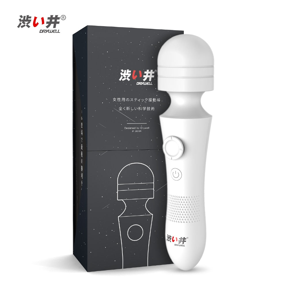 Drywell/涉井 Powerful Wand Vibrator Linear Speedup Tech Massager 3 Intensities 6 Frequency Sex Toys for Women - buysextoyth