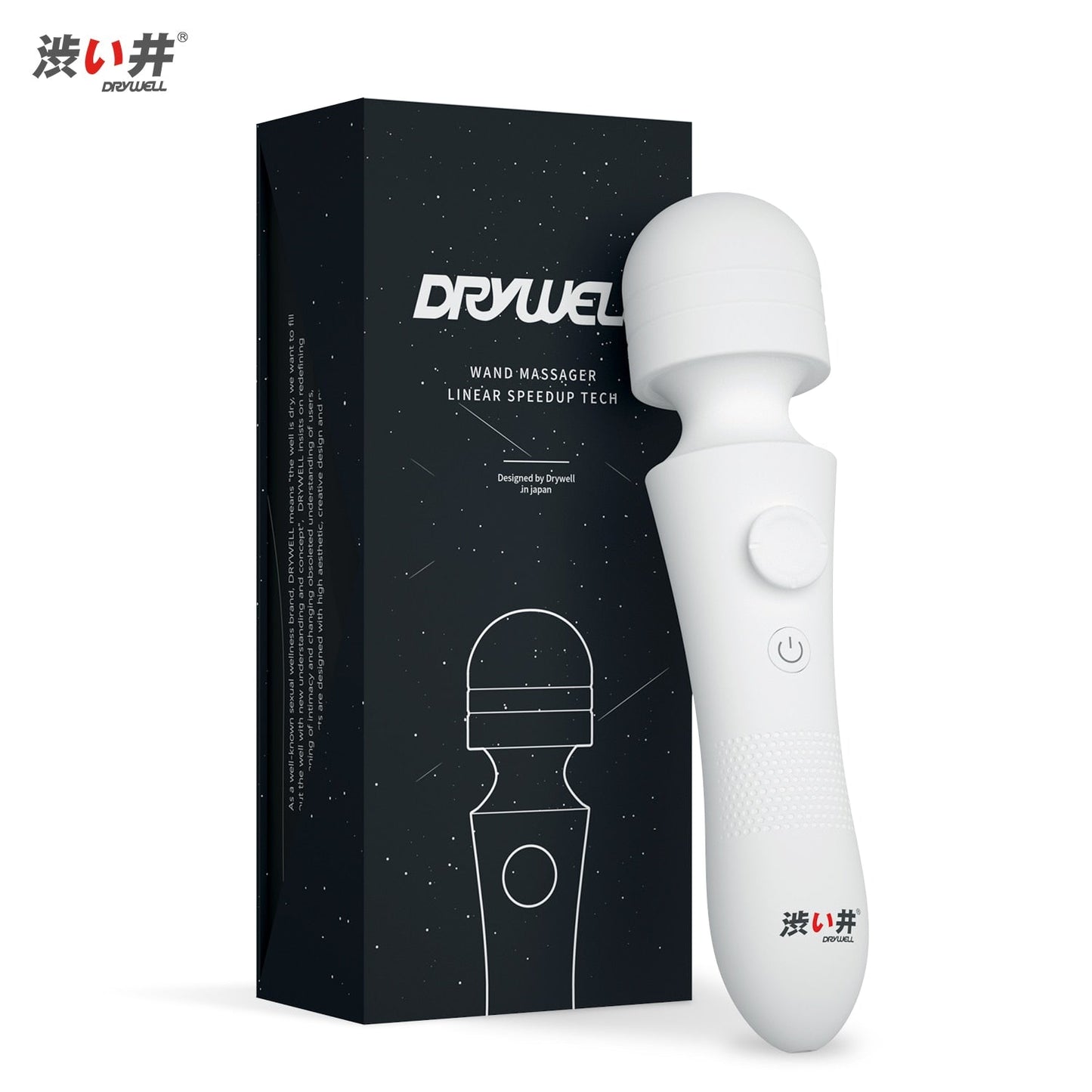 Drywell/涉井 Powerful Wand Vibrator Linear Speedup Tech Massager 3 Intensities 6 Frequency Sex Toys for Women - buysextoyth
