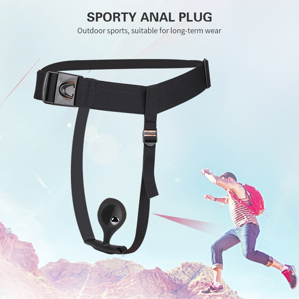 Wearable Anal Plug with Built-in Steel Ball Butt Plug Anal Toys Female Masturbation Tool Prostate Stimulator Sex Toys for Woman - buysextoyth