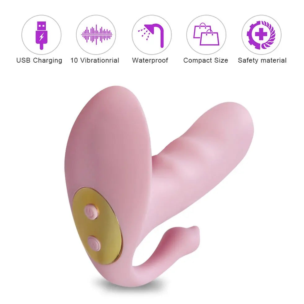 Wearable Panties Dildo Vibrator Remote Control Jumpping Egg Female Masturbator G Spot Clitoris Stimulator USB Sex Toys for Women - buysextoyth