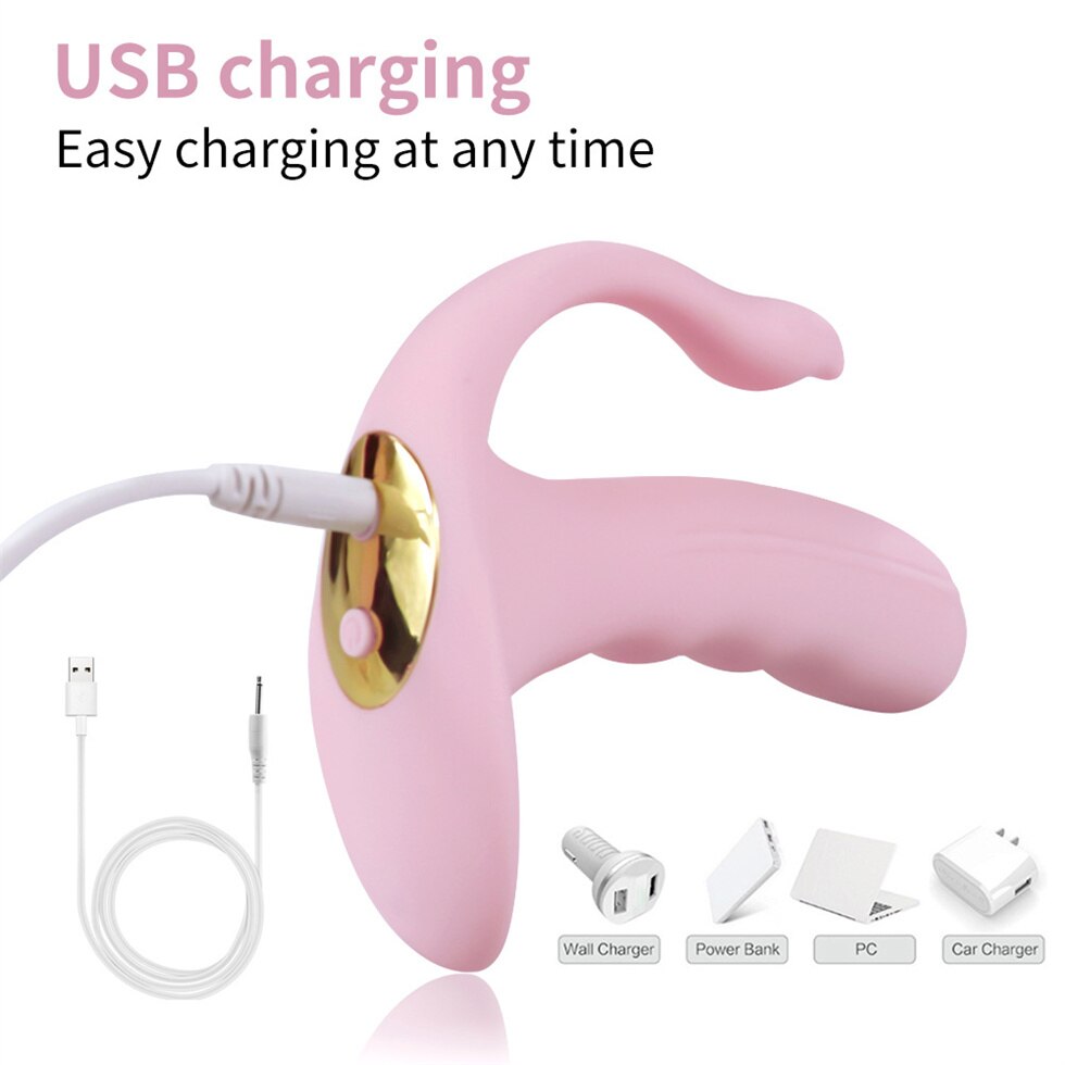 Wearable Panties Dildo Vibrator Remote Control Jumpping Egg Female Masturbator G Spot Clitoris Stimulator USB Sex Toys for Women - buysextoyth