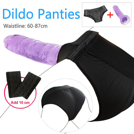 Wearable Strapon Dildo for Lesbian G Spot Stimulator Adult Sex Toys Panties Strap on Penis Pants Sex Toys for Women Erotic Toys - buysextoyth