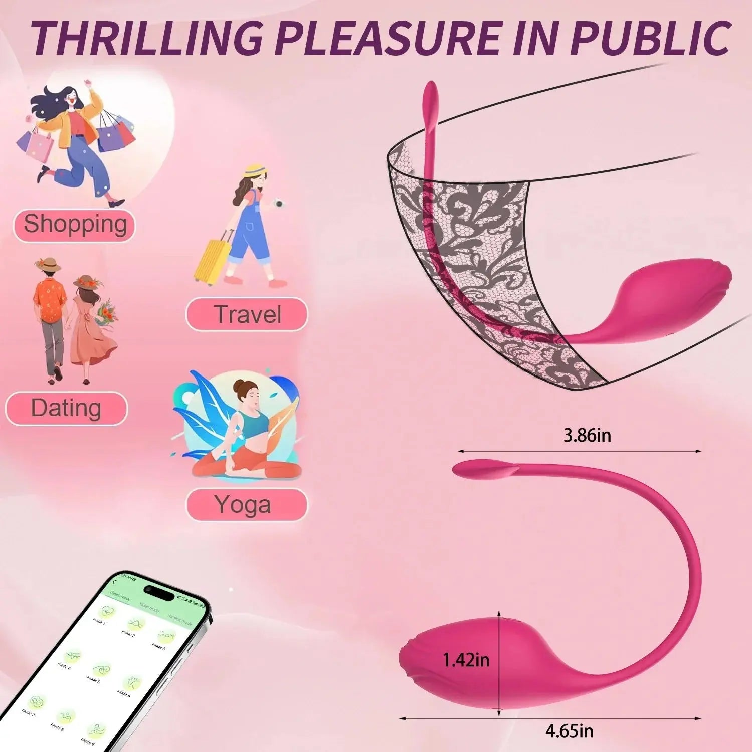 Wireless APP Control Insert Vagina Vibration Massage Clitoral Stimulation Wearable Vibrator G Spot Masturbation Female Sex Toys - buysextoyth