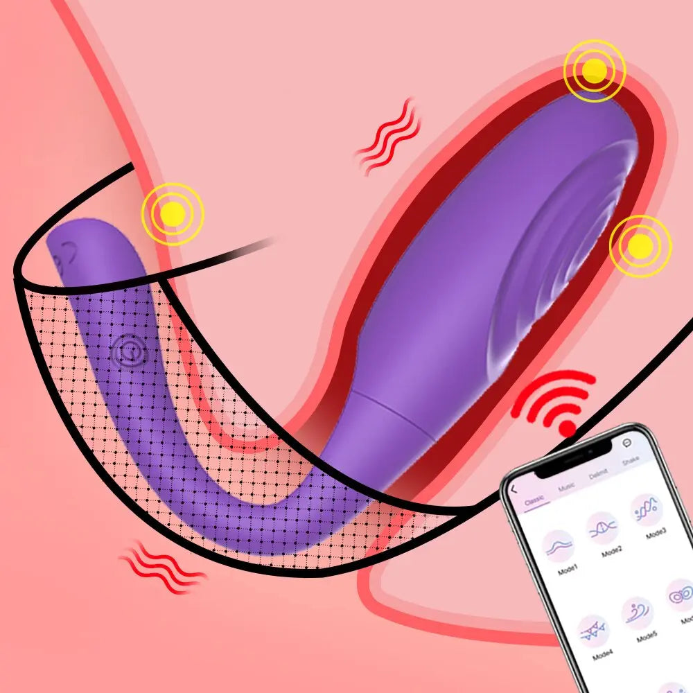Wireless Bluetooth for Women  APP Remote Long Distance Control Dildo G Spot Massage Vibrator Female  Magic Vibrating Egg Sex Toy - buysextoyth