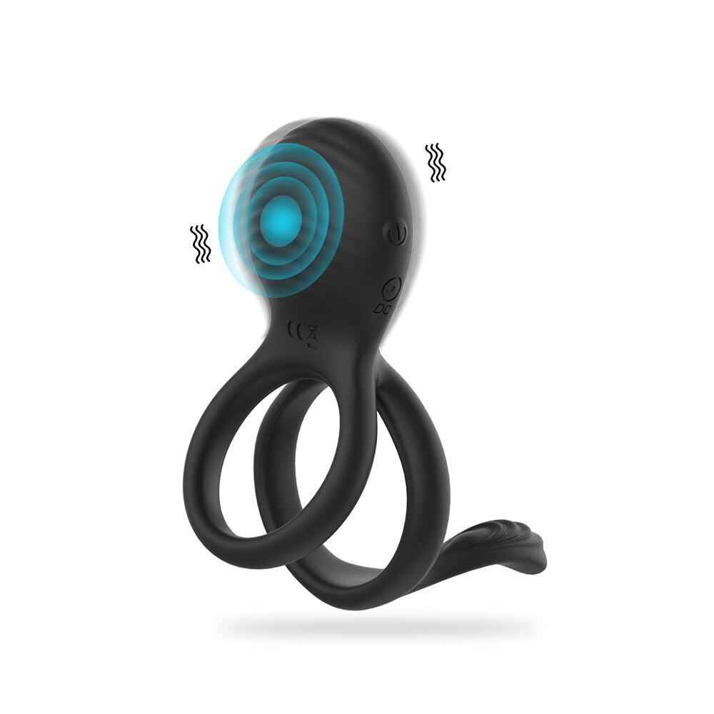 Wireless Couple Ring Sex Toys for Mens Penis Cock Vibrator Ring Cockring Retardant Ejaculation Delay Remote Control - buysextoyth