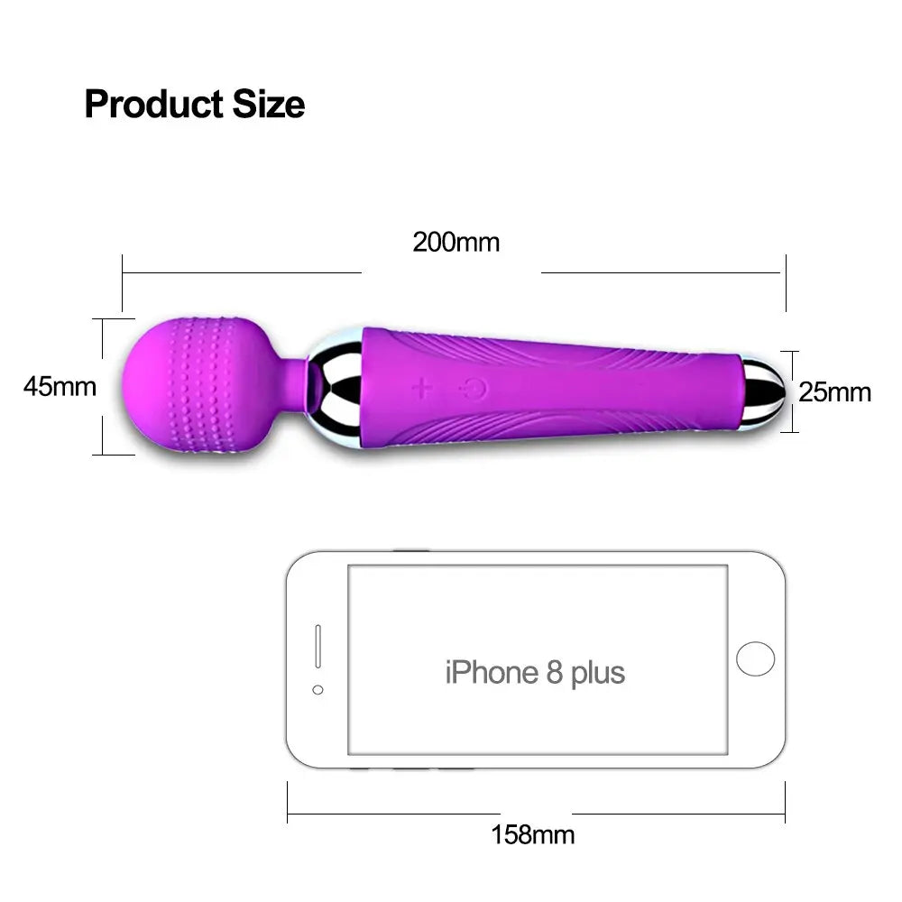 Wireless Dildos AV Vibrator Magic Wand for Women Clitoris Stimulator USB Rechargeable Massager Goods Sex Toys for Adults 18 - buysextoyth