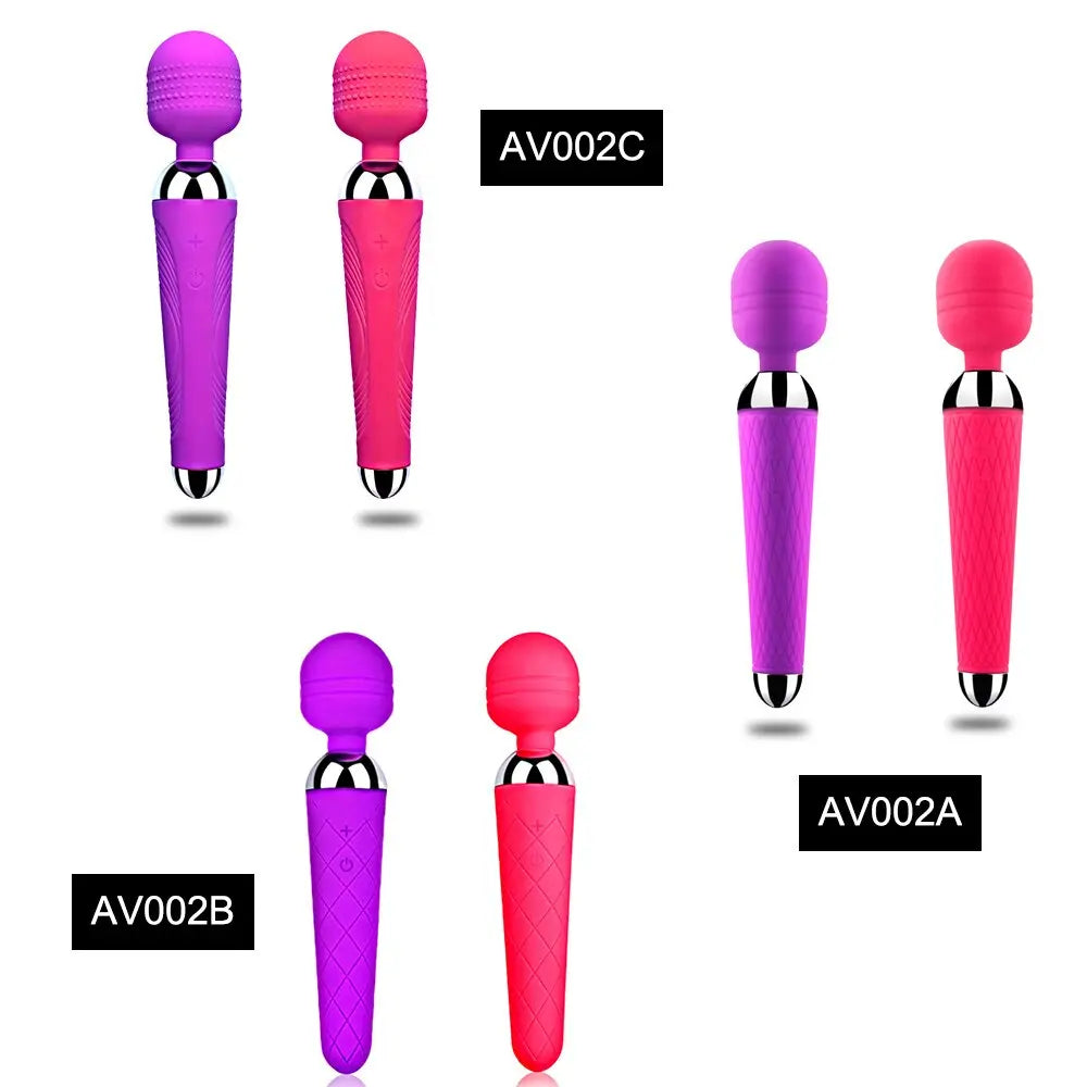 Wireless Dildos AV Vibrator Magic Wand for Women Clitoris Stimulator USB Rechargeable Massager Goods Sex Toys for Adults 18 - buysextoyth
