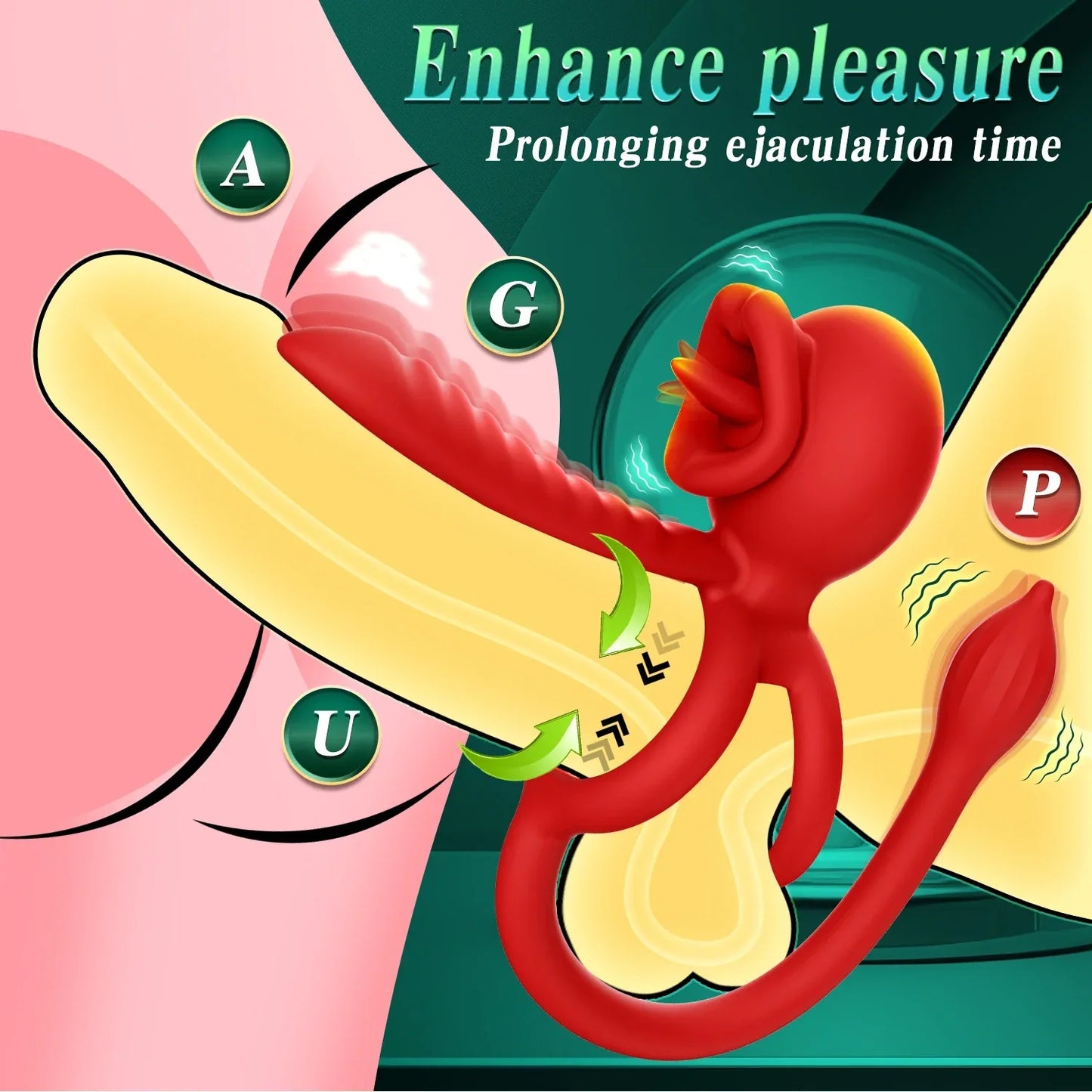 Wireless Penis Vibrator Semen Lock Ring Ejaculation Delay Massager Remote Control Dick Masturbator Cock Rings Sex Toys For Men - buysextoyth
