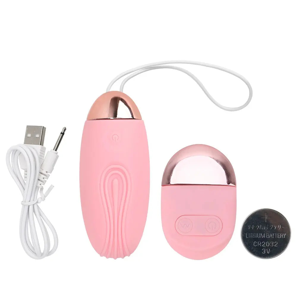 Wireless Remote Control 10 Frequency Jump Egg Vibrator USB Charging Sex Toys for Women Clitoris G-spot Stimulate Vagina Massager - buysextoyth
