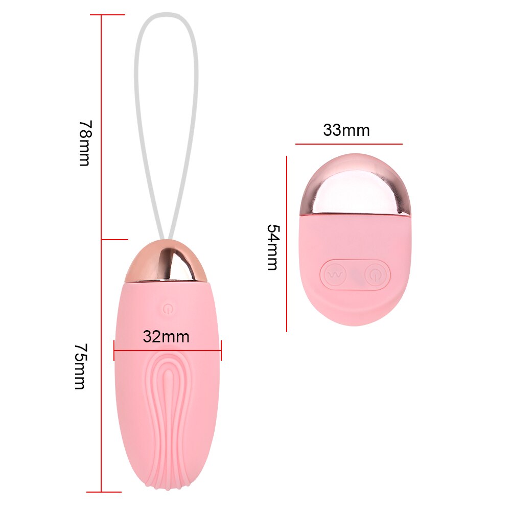 Wireless Remote Control 10 Frequency Jump Egg Vibrator USB Charging Sex Toys for Women Clitoris G-spot Stimulate Vagina Massager - buysextoyth