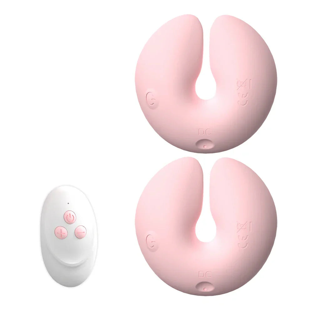 Wireless Remote Control Nipple Clamp Vibrator Silicone Breast Massage Nipple Clip Stimulate Adults Sex Toys for Women Couples - buysextoyth