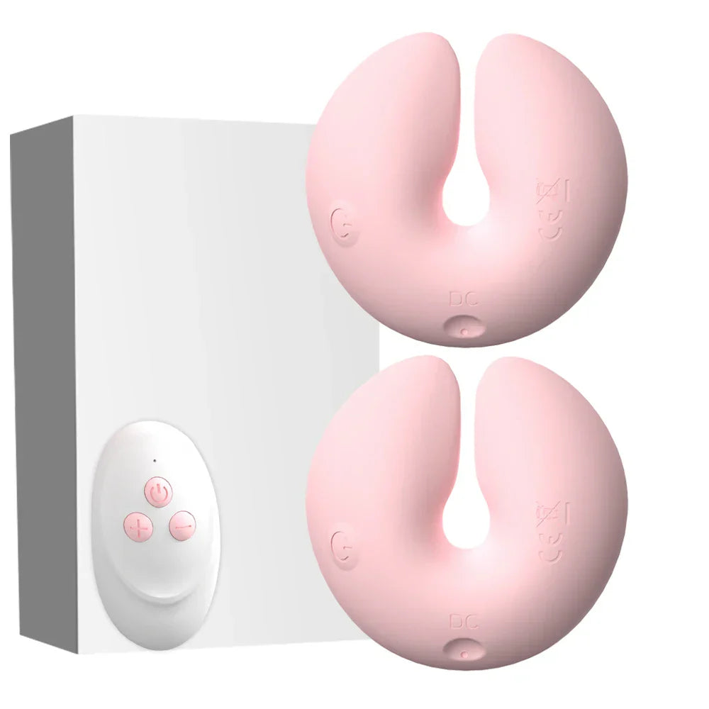 Wireless Remote Control Nipple Clamp Vibrator Silicone Breast Massage Nipple Clip Stimulate Adults Sex Toys for Women Couples - buysextoyth