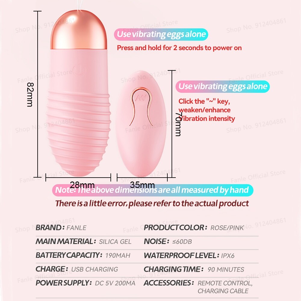 Wireless Remote กางเกงกระชับรูปร่าง Vibrator สำหรับผู้หญิง Vibrating ไข่ช่องคลอดหญิง Masturbator G Spot เซ็กซ์ทอยสำหรับผู้ใหญ่ - buysextoyth