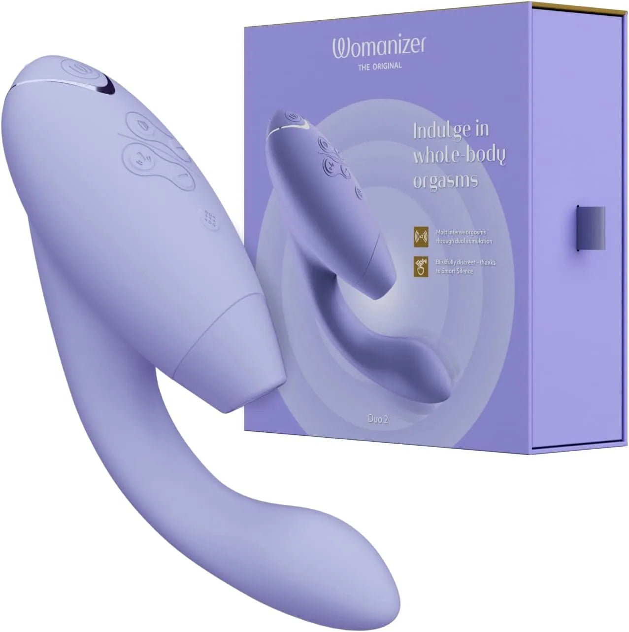 Womanizer Duo 10 Sucking Vibration Modes&14 Intensity Levels Sex Toy for Clitoral and G-spot Stimulation IPX7 Magnetic charging - buysextoyth