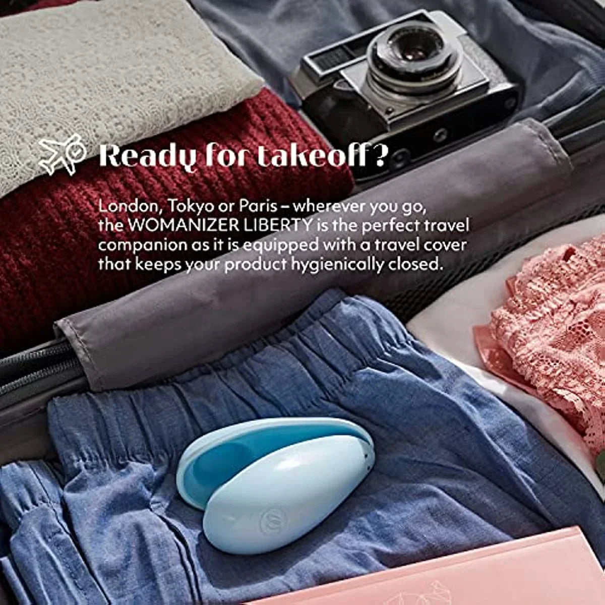 Womanizer Liberty Clitoral Sucking Vibrator Clitoral Sucking Toy for Women 6 Frequency Clitoral Orgasm Stimulation Massager - buysextoyth