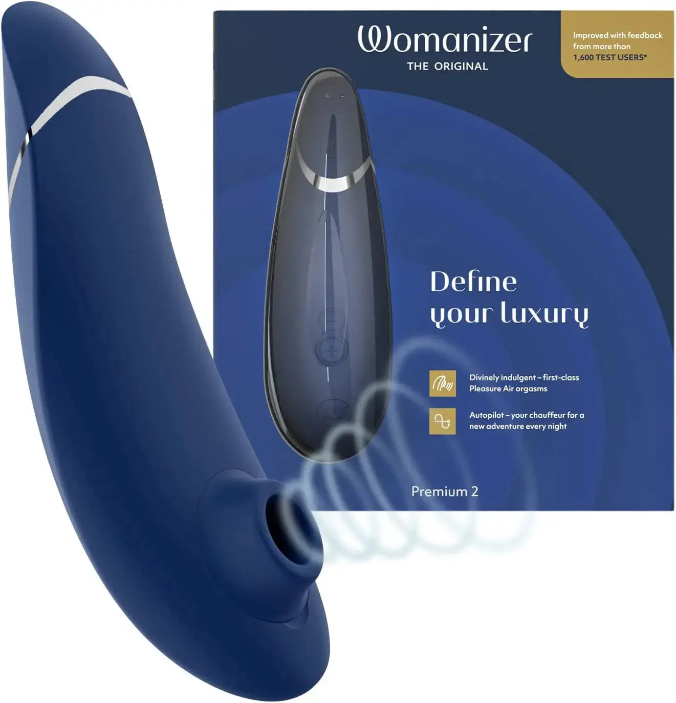 Womanizer Premium 2 Clitoral Vibrator Clit Sucking Massaging Sex Toy Massager for Women - buysextoyth