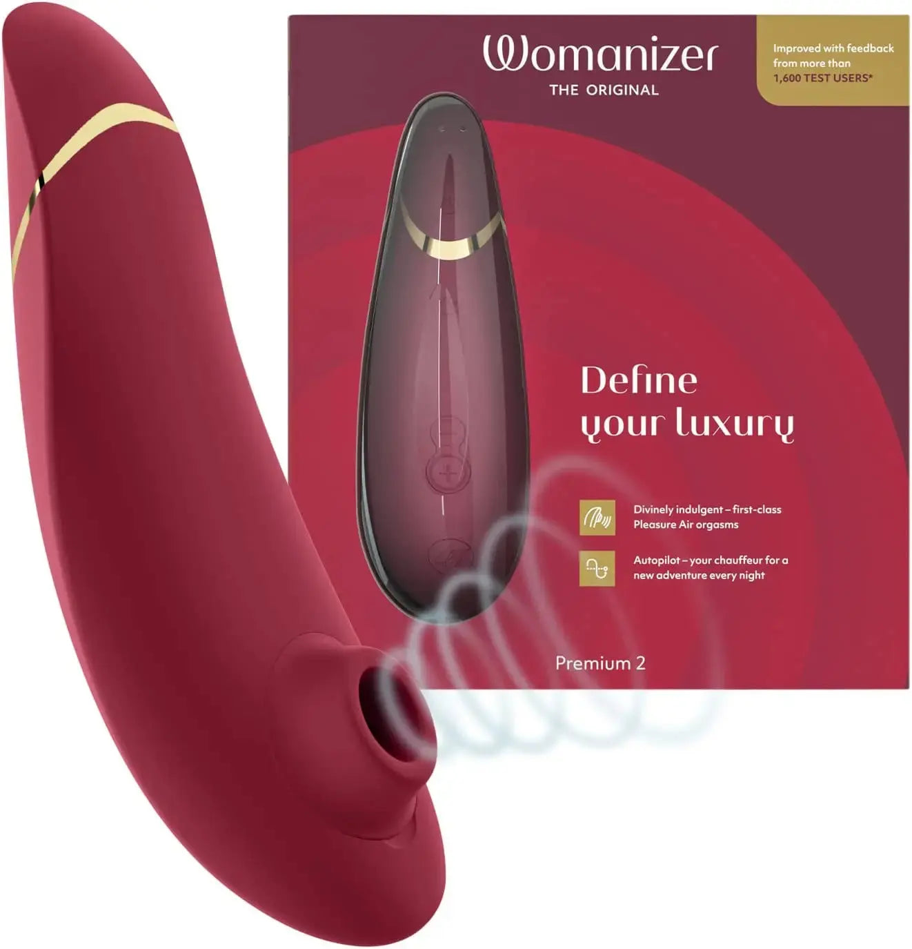 Womanizer Premium 2 Clitoral Vibrator Clit Sucking Massaging Sex Toy Massager for Women - buysextoyth