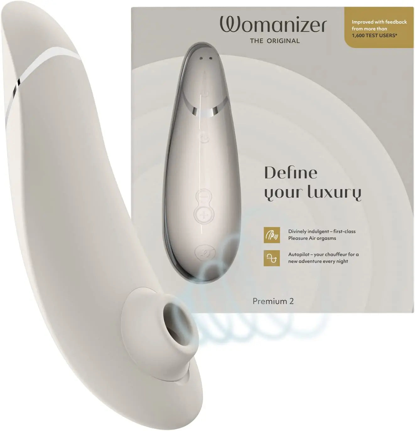 Womanizer Premium 2 Clitoral Vibrator Clit Sucking Massaging Sex Toy Massager for Women - buysextoyth