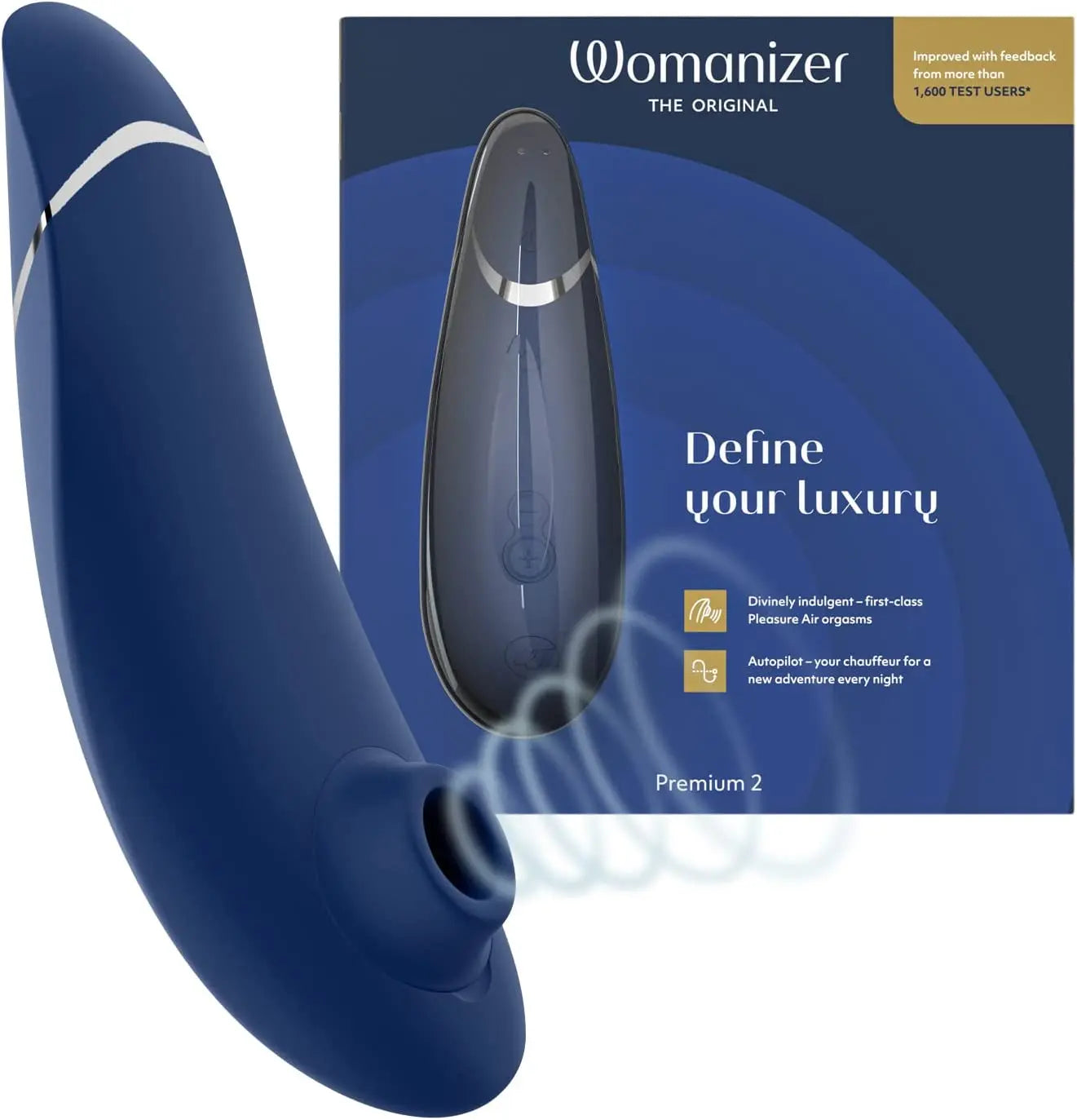 Womanizer Premium 2 Clitoral Vibrator Clit Sucking Massaging Sex Toy Massager for Women - buysextoyth