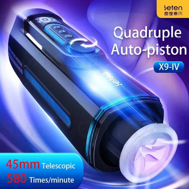 เครื่องสำเร็จความใคร่ X9-IV leten สำหรับผู้ชายเกย์เครื่องสั่นด้วยความร้อนความเร็วสูงเซ็กซ์ทอยผู้ใหญ่ - buysextoyth