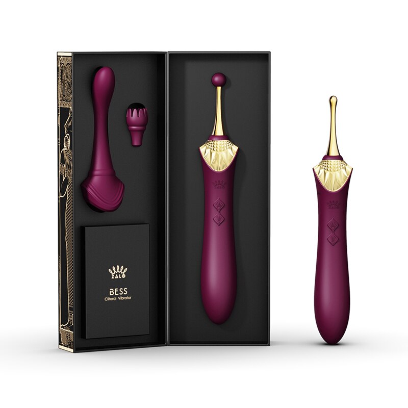 ZALO BESS 2.0G-Spot Vibrator ซิลิโคนกระตุ้น Clitoral Usb คู่มอเตอร์ Retro Massager ผู้ใหญ่เซ็กซ์ทอยสำหรับสตรี - buysextoyth