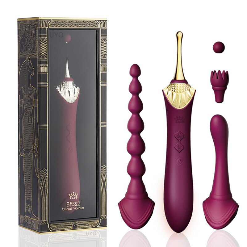 ZALO BESS 2.0G-Spot Vibrator ซิลิโคนกระตุ้น Clitoral Usb คู่มอเตอร์ Retro Massager ผู้ใหญ่เซ็กซ์ทอยสำหรับสตรี - buysextoyth