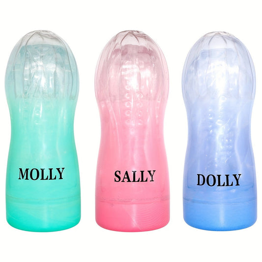Male Masturbation Cup Massage Sleeve Sex Toy Portable Crystal Vaginal Mouth Sleeve Transparent Vaginal Easy To Clean Transparent Vaginal Male Sex Toys - buysextoyth