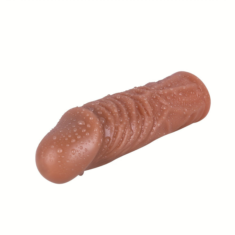 Realistic Textured TPE Male Dildo with Suction Cup - Suitable for Hand Washing - buysextoyth