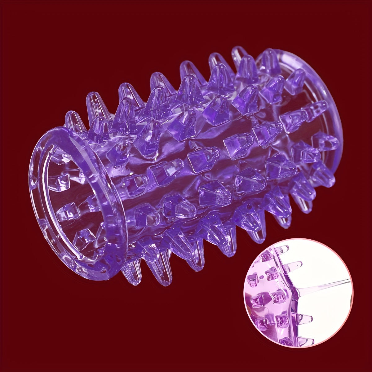 2.72inch Purple Penis Sleeve. Waterproof And Skin-friendly TPE Material. Prickly Texture Design. Physical Sensitivity Reduction. Enhance Erect. Delay Ejaculation Lasting Ring. Sex Toys For Men Or Couples - buysextoyth