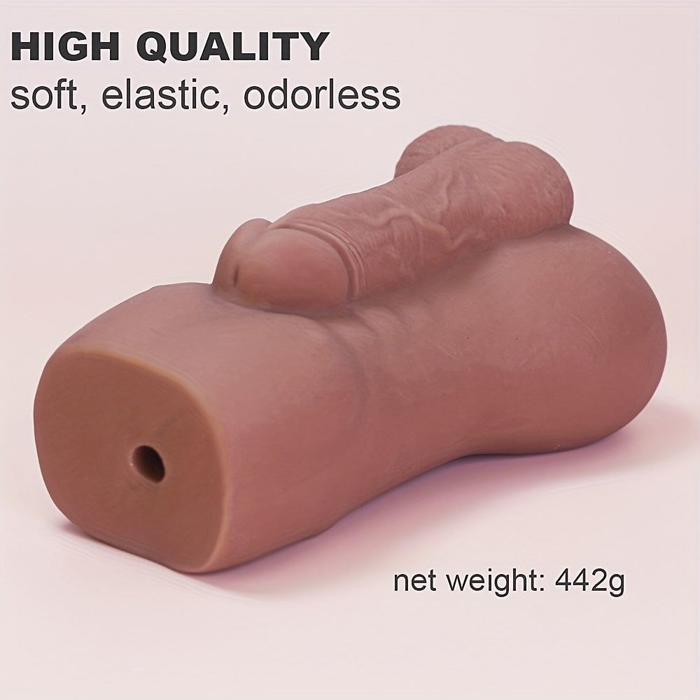 Realistic Silicone Pocket Pussy Male Masturbator - Textured Tight Vagina for Enhanced Stimulation. Safe & Skin-Friendly Adult Sex Toy for Men - buysextoyth