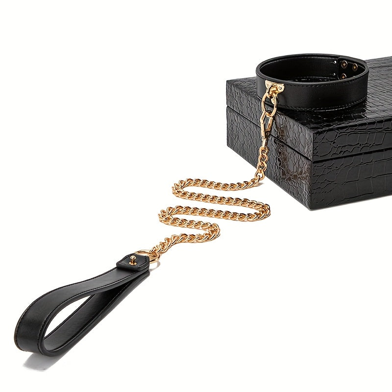 8pcs Leather Cat Ear Mask Set. Sexy Nipple Clip. Wrist Handcuffs. Collar. Drawstring. Edge Whip. Mouth Ball. Love Game Accessories. Sex Toys. Perfect Holiday Gift - buysextoyth