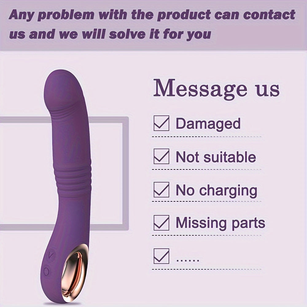 USB Rechargeable Dual Function Adult Toy: 10 Vibration and Stimulation Modes. Realistic Silicone Design. Suitable for Female and Couples - buysextoyth